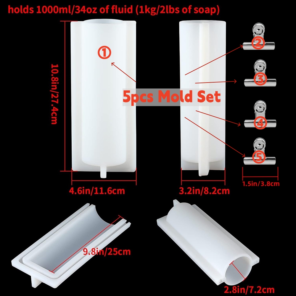 Big Cylinder Tube Soap Mold wi - đánh giá và giá Candle Supplies In Bulk