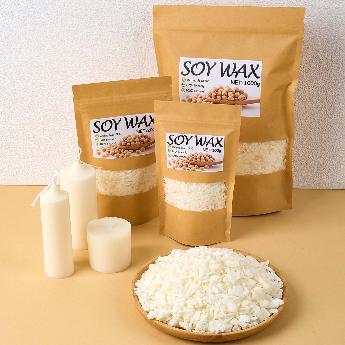 1 Pounds Pure White Soy Wax Fo - đánh giá và giá Candle Supplies In Bulk