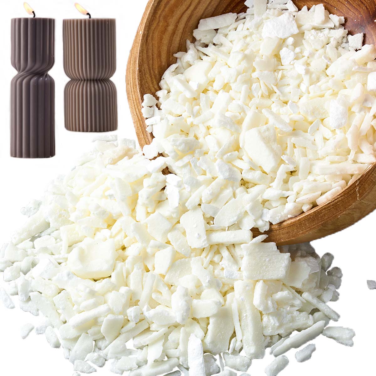 1 Pounds Pure White Soy Wax Fo - đánh giá và giá Candle Supplies In Bulk