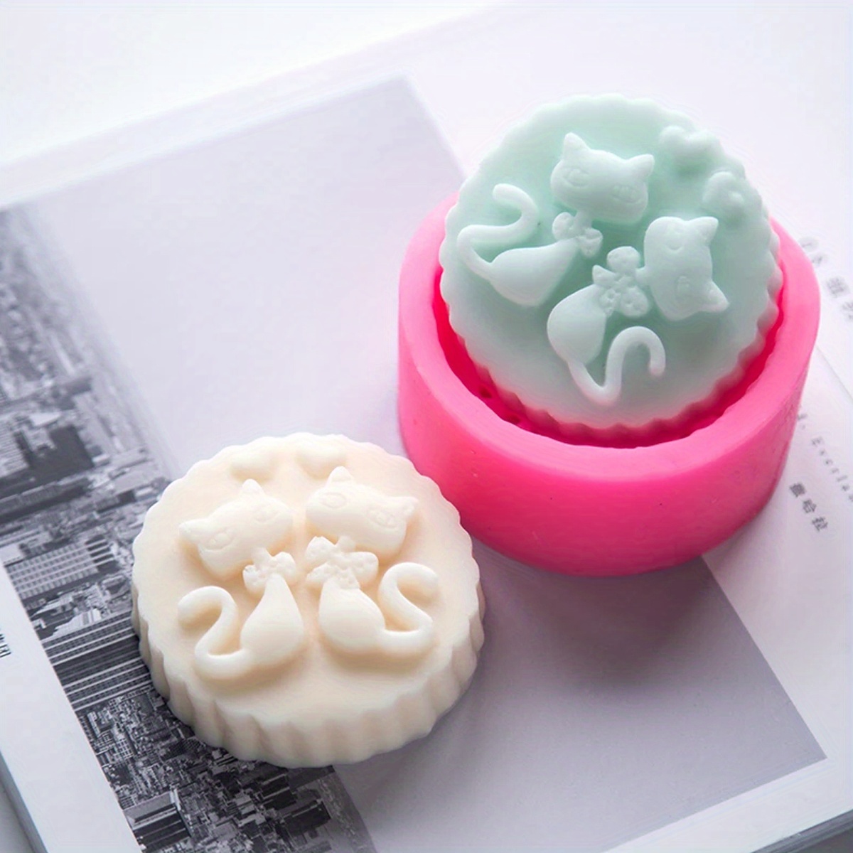 1-Piece Silicone Cat Soap Mold - đánh giá và giá Candle Supplies In Bulk