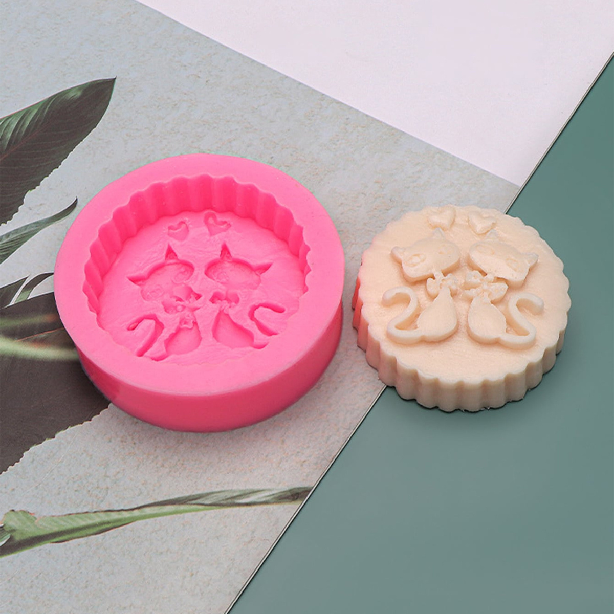 1-Piece Silicone Cat Soap Mold - đánh giá và giá Candle Supplies In Bulk