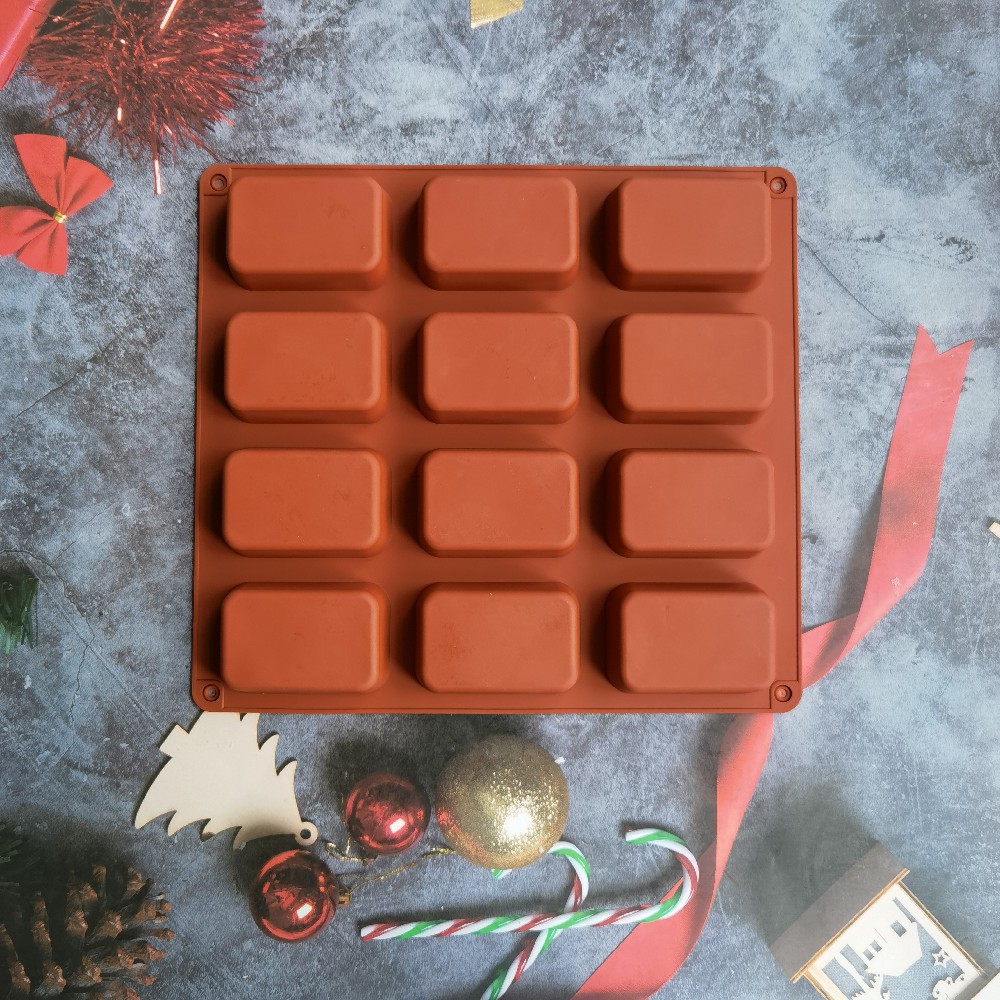 12 Cavity Square Silicone Soap - đánh giá và giá Candle Supplies In Bulk